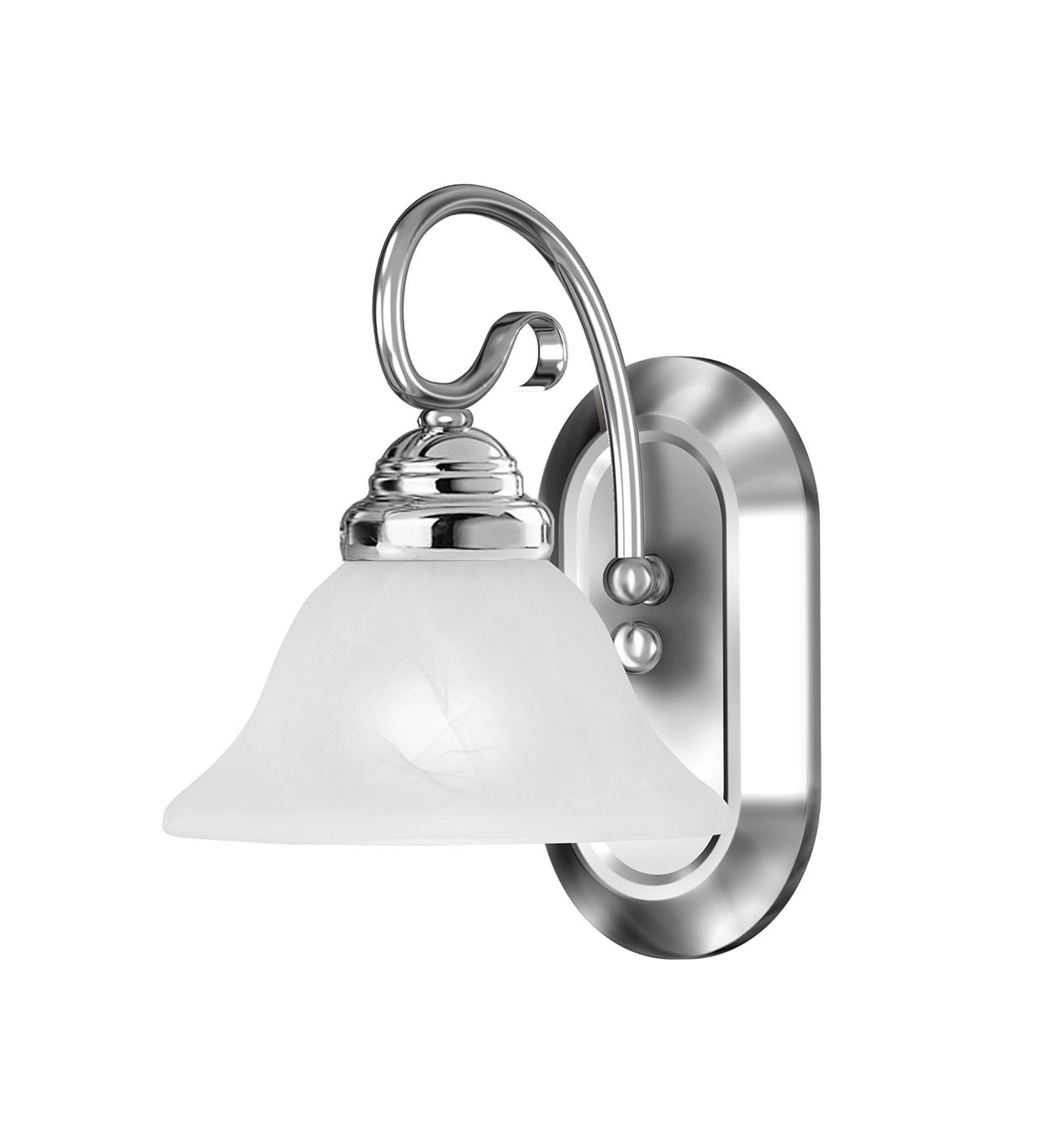 Photos - Chandelier / Lamp Livex Lighting 6101 Coronado 1 Light Wall Sconce Chrome Indoor Lighting Wall Sconces Bathroom Sconce 6101-05