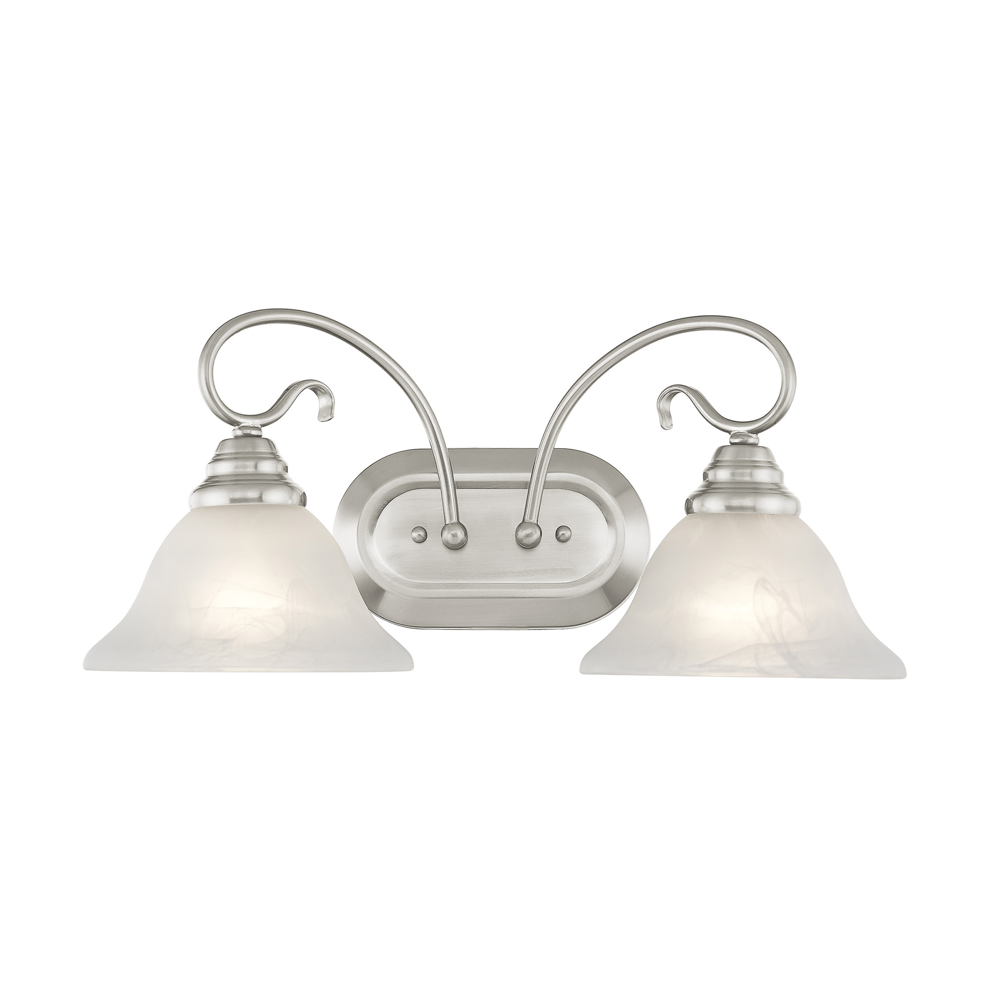 Photos - Chandelier / Lamp Coronado Livex Lighting 6102  2 Light Bathroom Vanity Light Brushed Nickel Indoor Lighting Bathroom Fixtures Vanity Light 610 