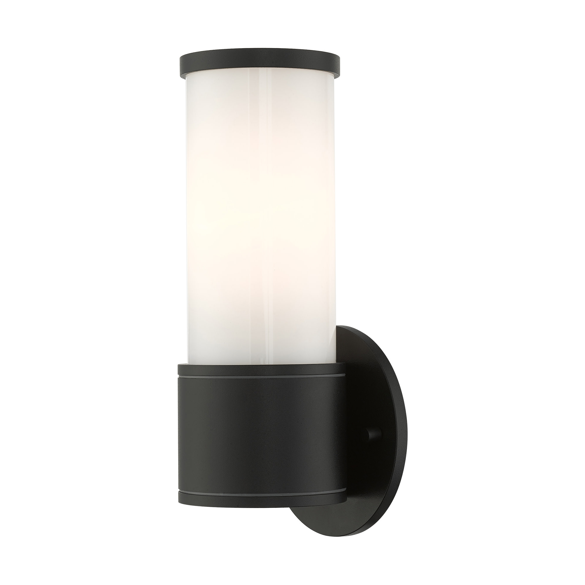 Photos - Floodlight / Street Light ADA Livex Lighting 79321 Landsdale 1 Lt Outdoor  Wall Lantern Textured Black Outdoor Lighting Wall Sconces 79321-14 