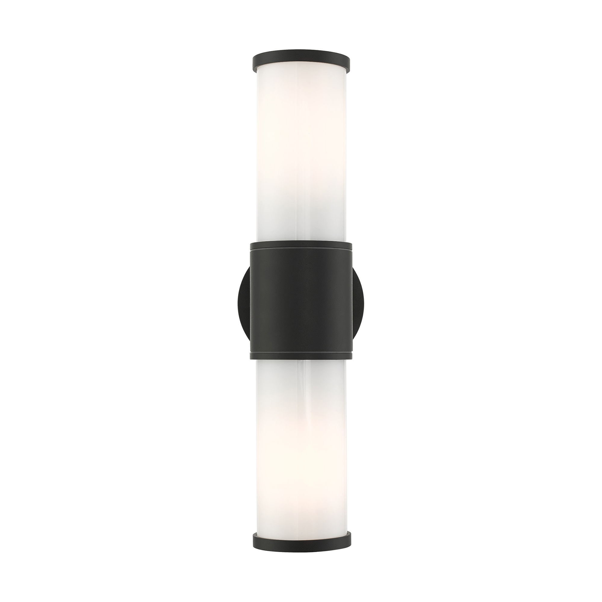 Photos - Floodlight / Street Light Livex Lighting 79322 Landsdale 2 Lt Outdoor ADA Wall Lantern Textured Black Outdoor Lighting Wall Sconces 79322-14