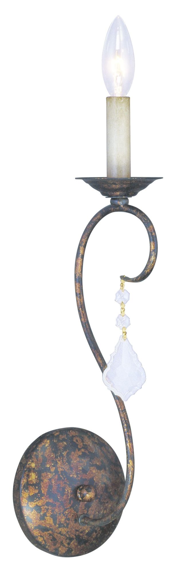 Photos - Chandelier / Lamp Chesterfield Livex Lighting 6421  / Pennington 1 Light Wall Sconce Venetian Golden Bronze Indoor Lighting Wall Sconces Wall S 