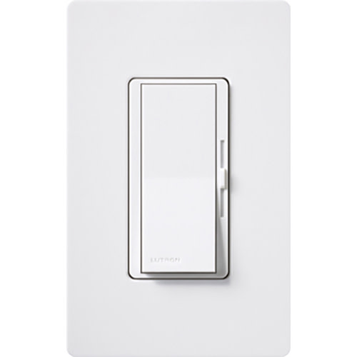 Photos - Household Switch Lutron DVTV Diva 30mA Sink 24 Volt Single-Pole/3-Way 0-10V Gloss Dimmer Switch White Wall Controls Dimmers Dimmers DVTV-WH