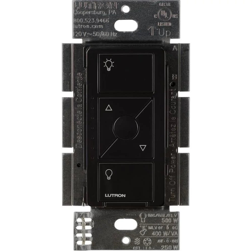 Photos - Household Switch Lutron PD-5NE Caseta Wireless Smart Home In-Wall Electronic Low Voltage Dimmer with Favorite Button Black Wall Controls Dimm