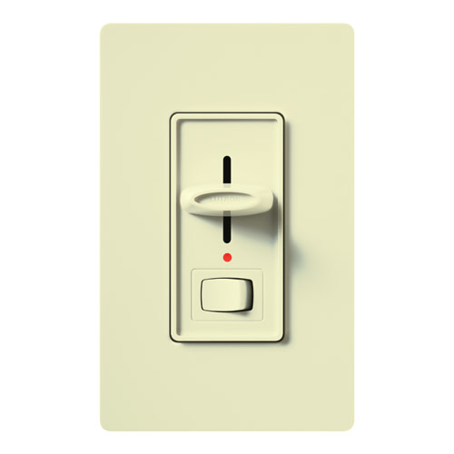 Photos - Household Switch Lutron S-10PNL Skylark 120 Volt 1000 Watt Single Pole Incandescent / Halogen Preset Dimmer with Locator Light Almond Wall Co