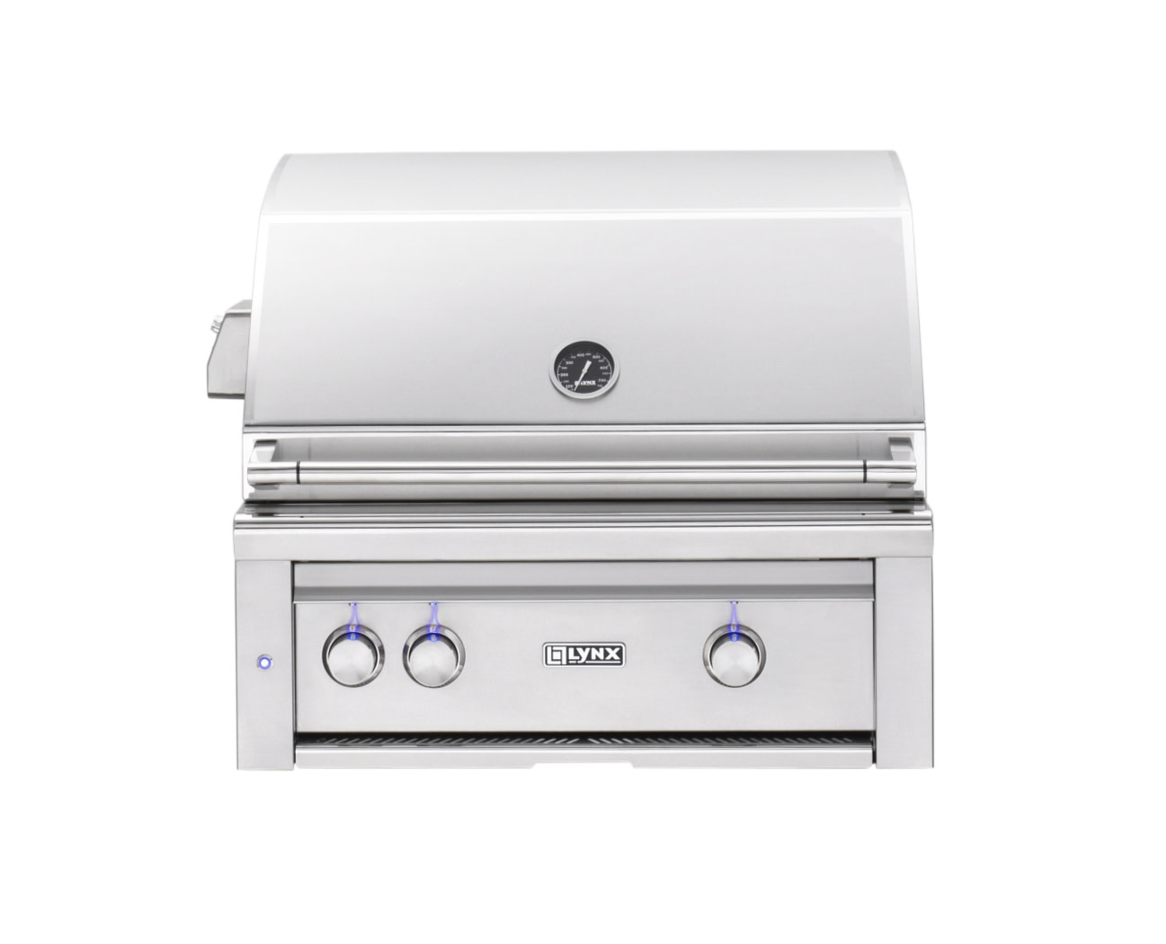 Lynx L30R3LP Professional 30 inch Built-In Grill with 840 sq. in. Cooking Area, 50000 Total BTU, Temperature Gauge, Hot Surface Ignition System Lights Burners, Heat-Stabilizing Design (Stainless Steel, Liquid Propane)