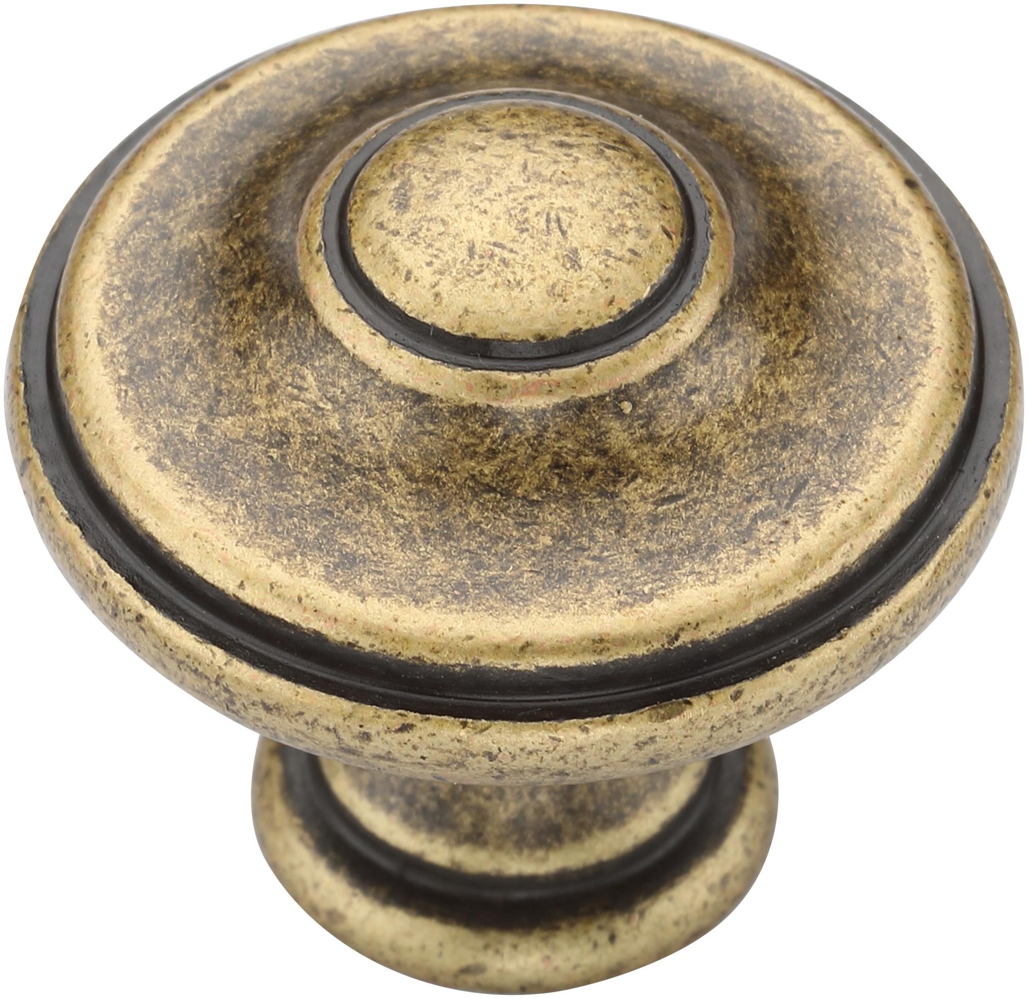 Photos - Furniture Hardware Manzoni MB4408-030 Domed 1-1/8 Inch Zamac Mushroom Cabinet Knob from the Classic European Renaissance Collection Distressed