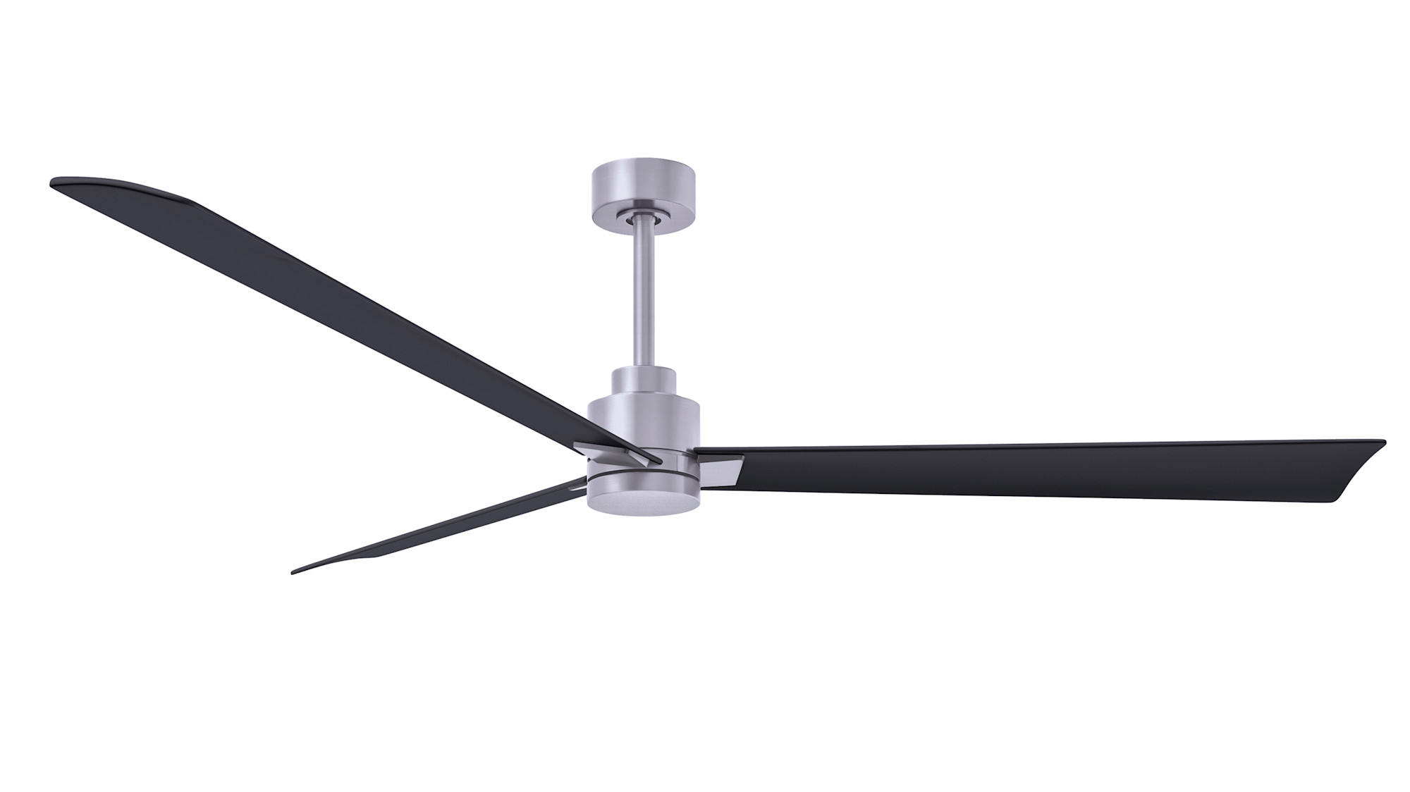 Photos - Fan Matthews  Company AK-72 Alessandra 72" 3 Blade Indoor / Outdoor Ceiling  Brushed Nickel / Matte Black s Ceiling 
