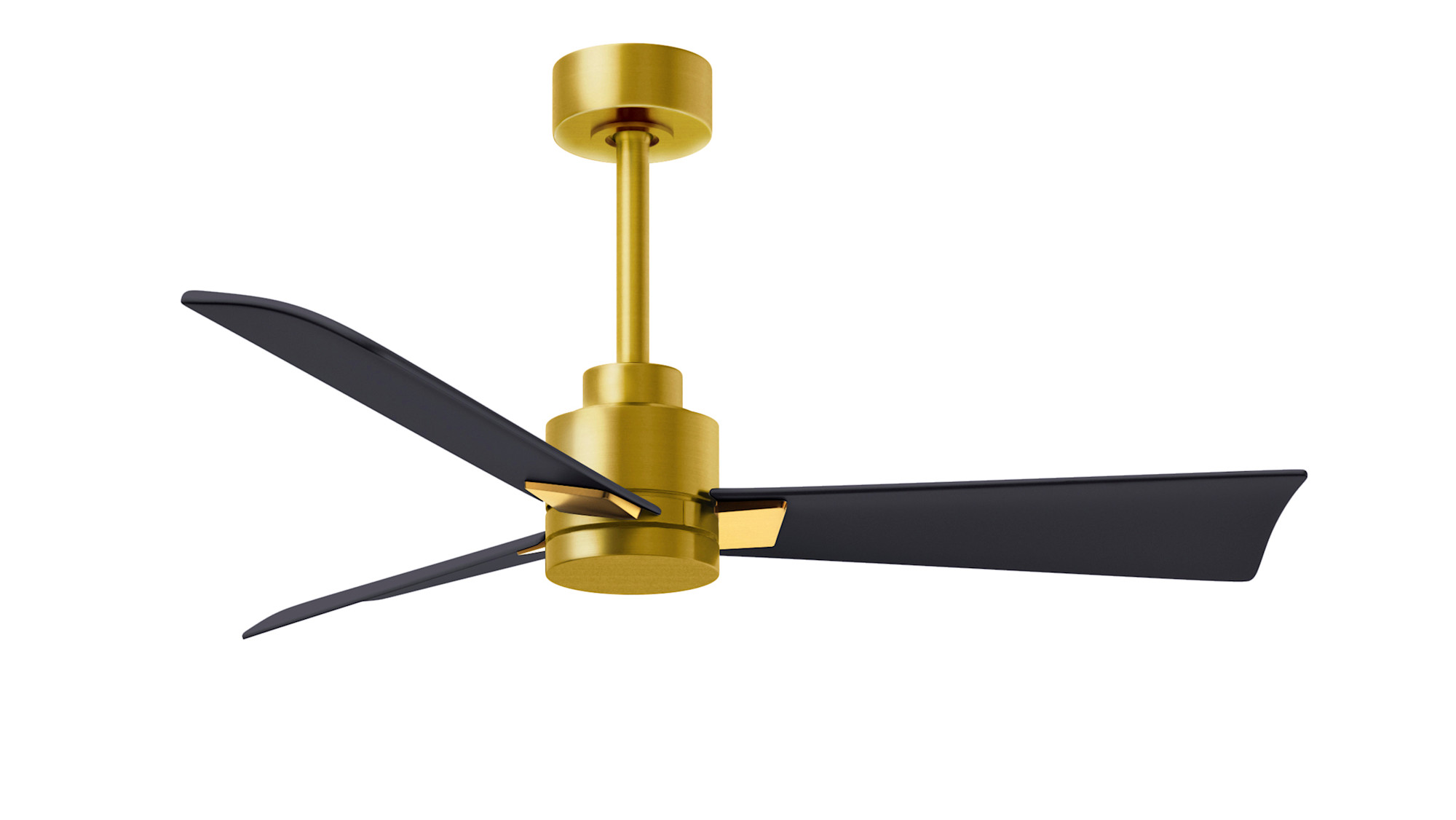 Photos - Fan Blade Matthews  Company AK-42 Alessandra 42" 3  Indoor / Outdoor Ceiling  Brushed Brass / Matte Black s Ceiling s 
