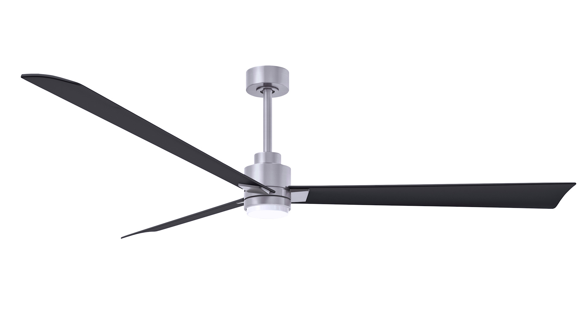 Photos - Fan Blade Matthews  Company AKLK-72 Alessandra 72" 3  Indoor / Outdoor Ceiling  Brushed Nickel / Matte Black s Ceiling F 