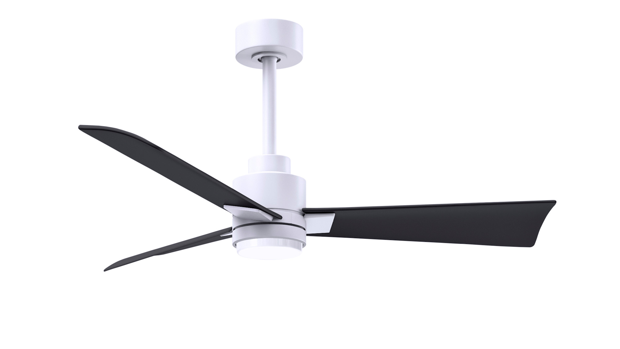 Photos - Fan Blade Matthews  Company AKLK-42 Alessandra 42" 3  Indoor / Outdoor Ceiling  Matte White / Matte Black s Ceiling s 