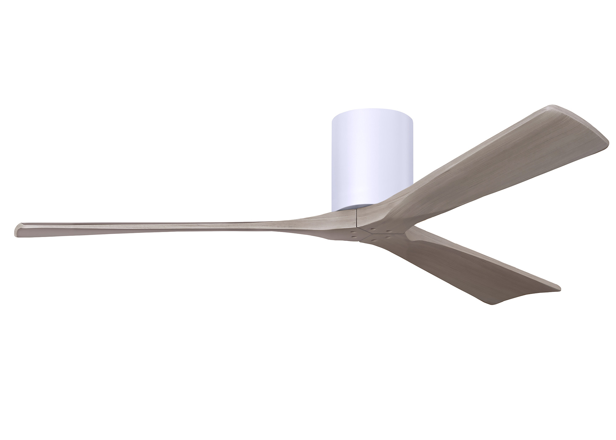 Photos - Fan Matthews  Company IR3H-60 Irene-3H 60" 3 Blade Indoor Ceiling  Gloss White / Gray Ash s Ceiling s Indoor Ceiling
