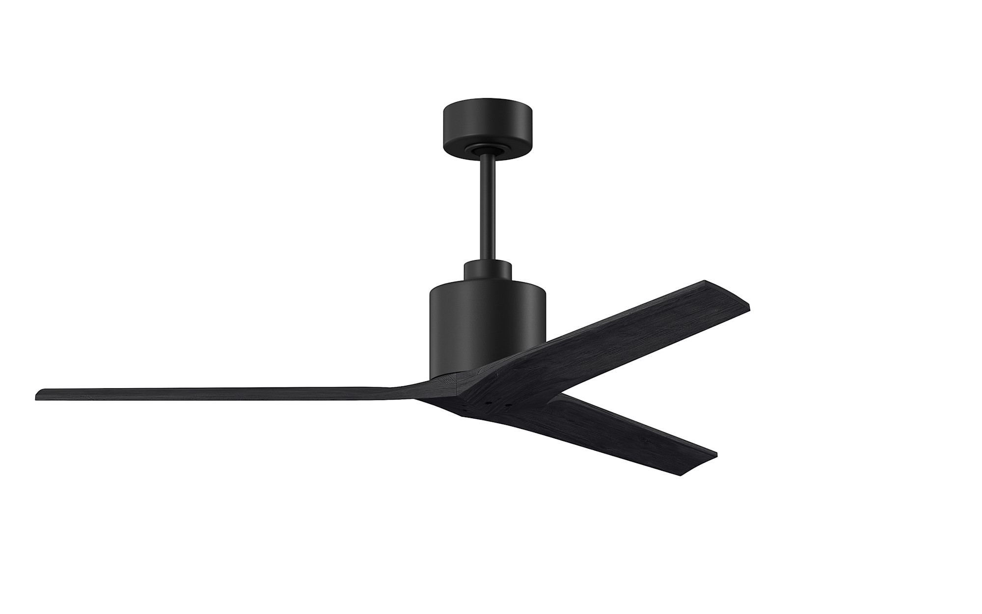 Photos - Fan Blade Matthews  Company MW-60 Mollywood 60" 3  Indoor Ceiling  with Remote Control Matte Black s Ceiling s Indoor 