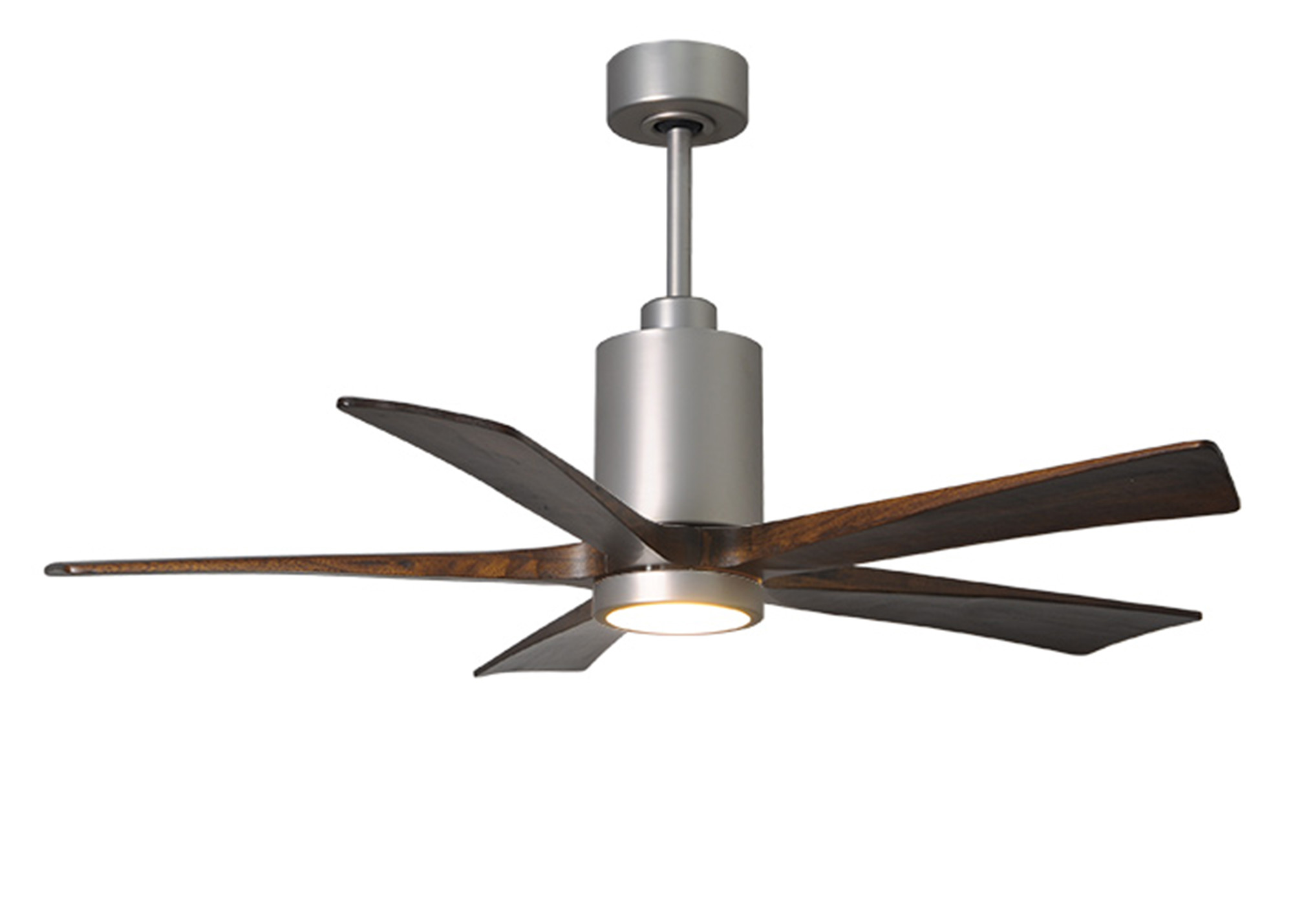 Photos - Fan Blade Matthews  Company PA5-52 Patricia-5 52" 5  Indoor LED Ceiling  Brushed Nickel s Ceiling s Indoor Ceiling Fa 