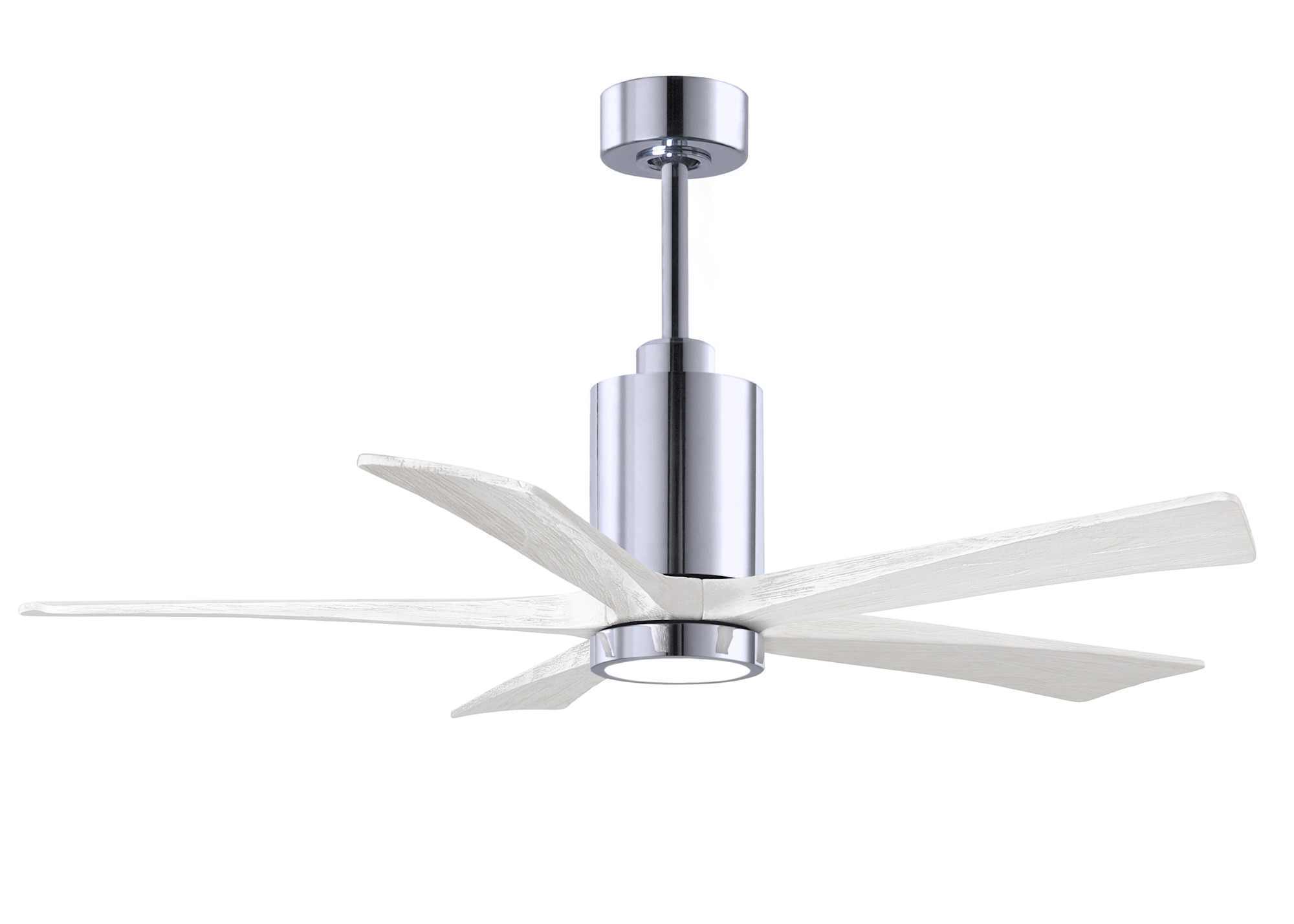 Photos - Fan Patricia Matthews  Company PA5-52  52" 5 Blade Indoor LED Ceiling  with Remote Control Polished Chrome / Matte White Fa 