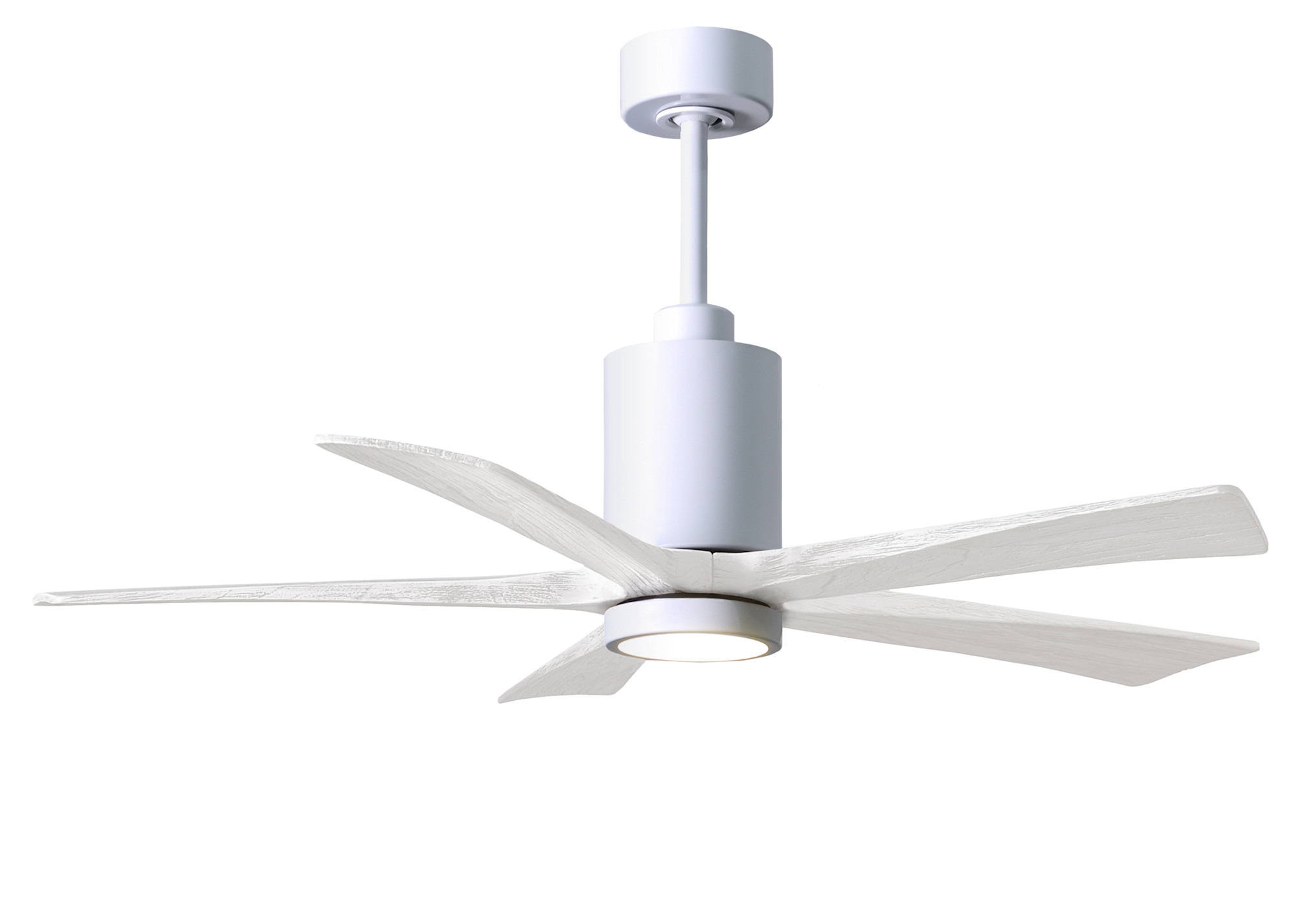 Photos - Fan Patricia Matthews  Company PA5-52  52" 5 Blade Indoor LED Ceiling  with Remote Control Gloss White / Matte White s C 