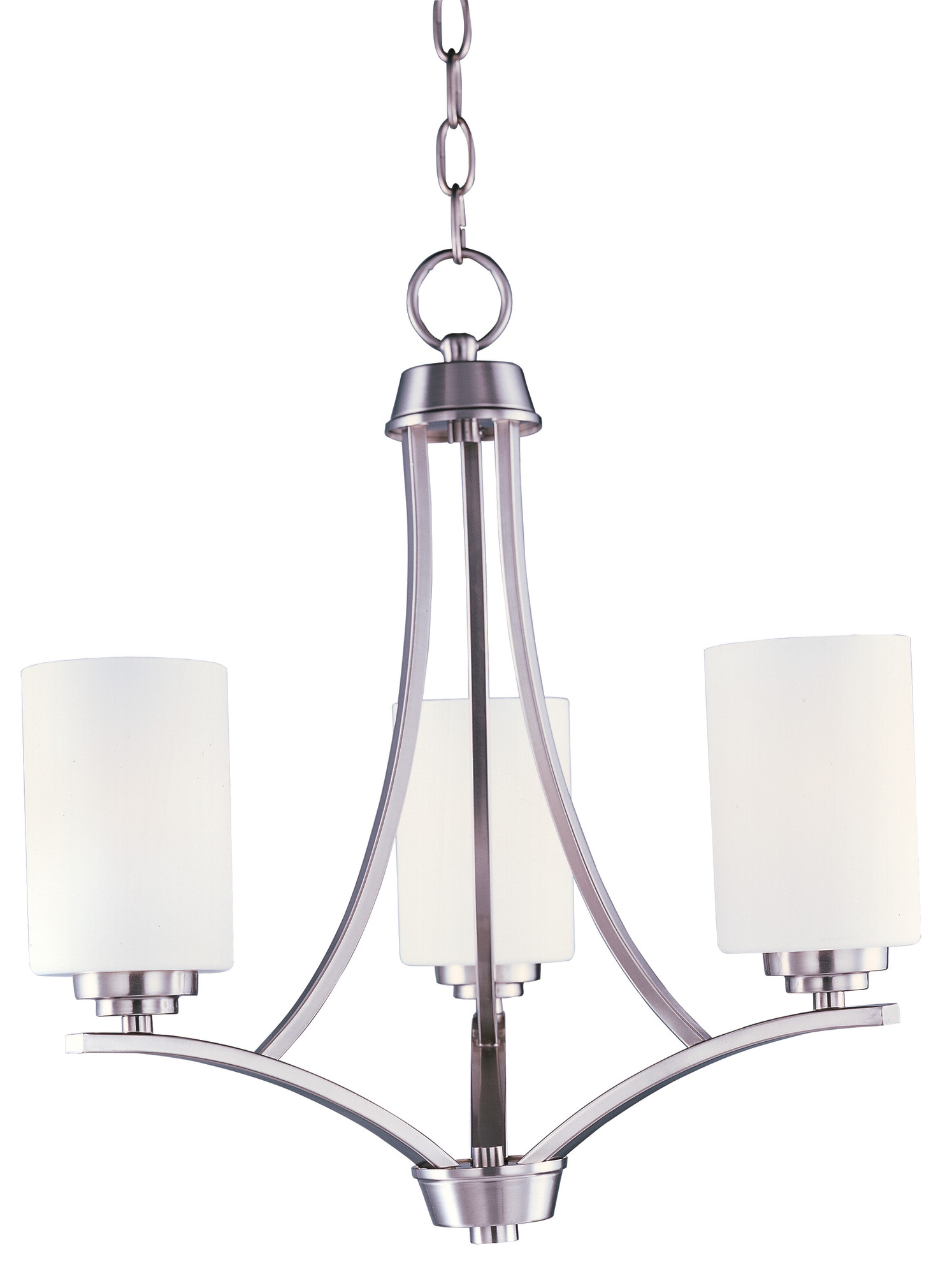Photos - Chandelier / Lamp MAXIM 20033 Deven 3 Light 18" Wide Pillar Candle Multi Light Pendant Satin Nickel Indoor Lighting Pendants Mini Chandeliers 