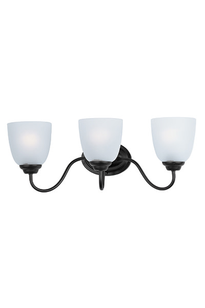Photos - Chandelier / Lamp MAXIM 10073FT Stefan 3 Light 22" Wide Bathroom Vanity Light Black Indoor Lighting Bathroom Fixtures Vanity Light 10073FTBK 