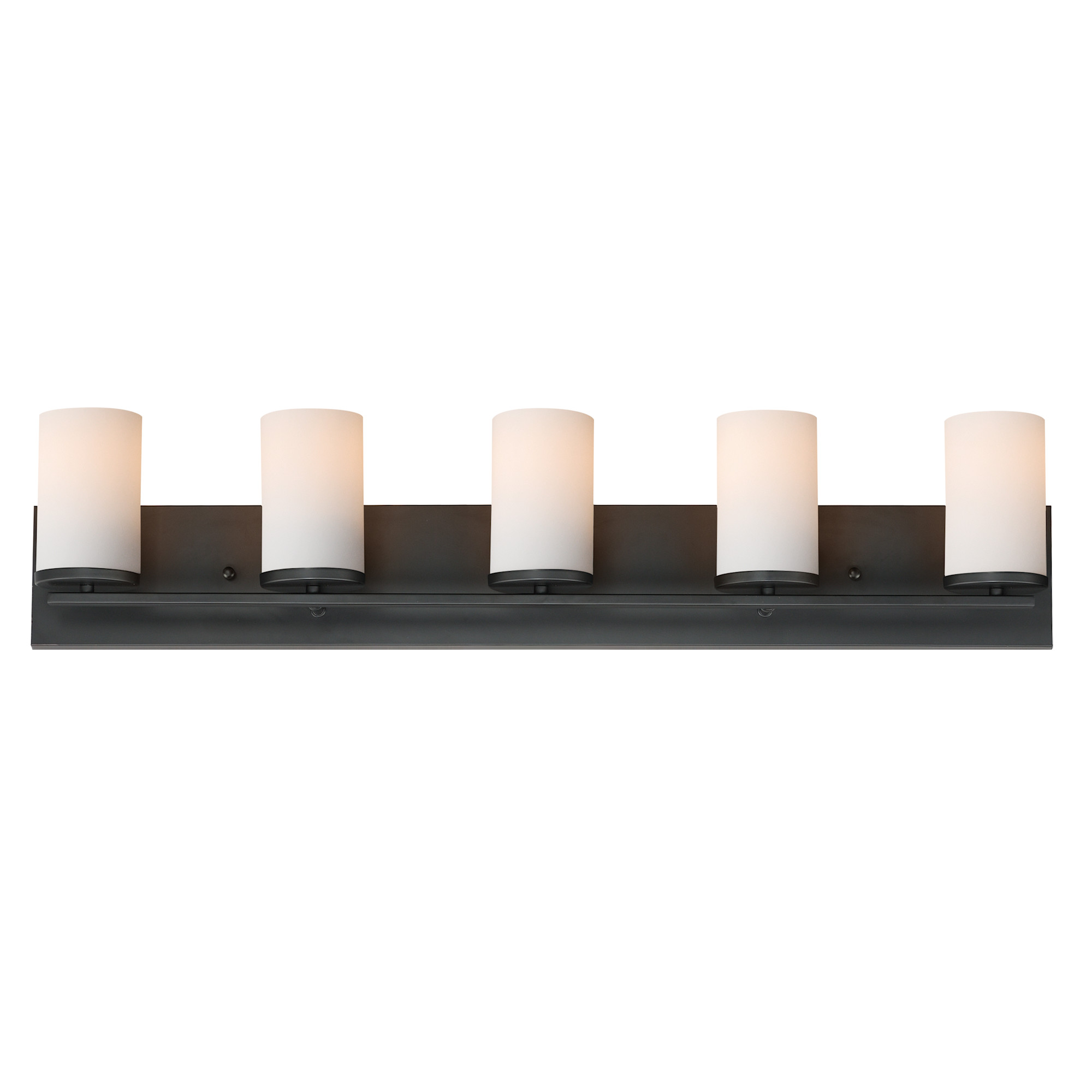Photos - Chandelier / Lamp MAXIM 10285SW Lateral 5 Light 34" Wide Bathroom Vanity Light Black Indoor Lighting Bathroom Fixtures Vanity Light 10285SWBK 