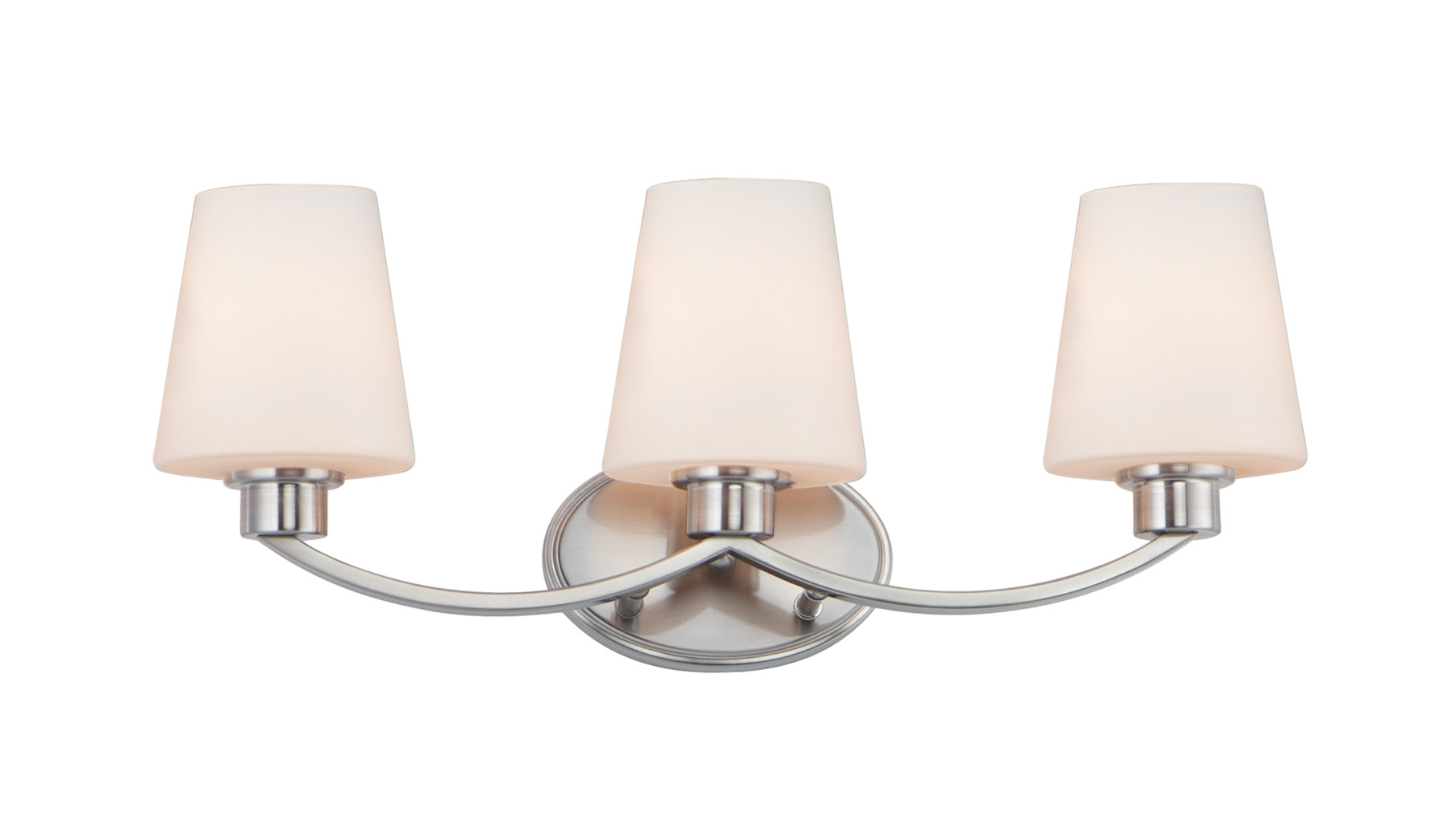 Photos - Chandelier / Lamp MAXIM 11833SW Shelter 3 Light 22" Wide Bathroom Vanity Light Satin Nickel Indoor Lighting Bathroom Fixtures Vanity Light 118 