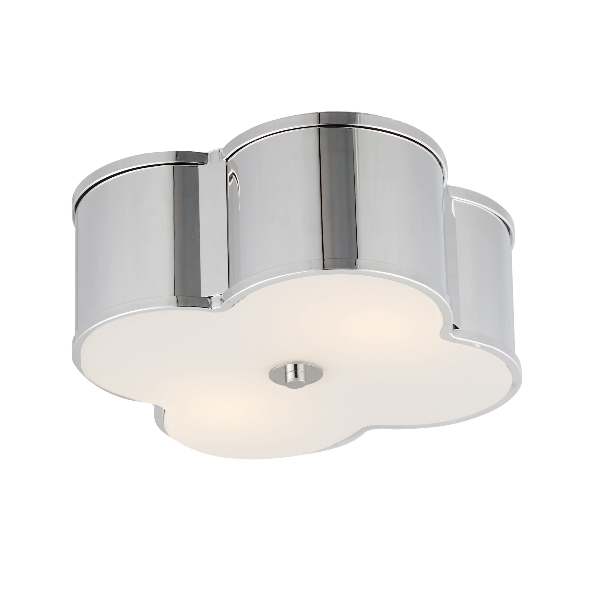 Photos - Chandelier / Lamp MAXIM 12247 Clover 2 Light 14" Wide Flush Mount Ceiling Fixture Polished Nickel Indoor Lighting Ceiling Fixtures Flush Mount 