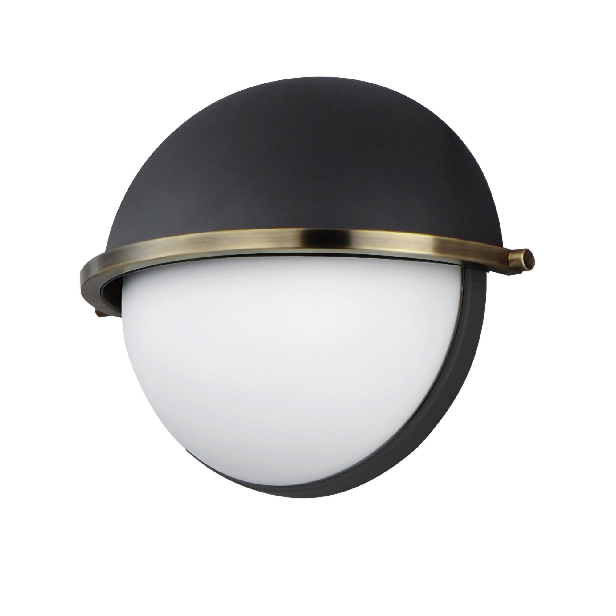 Photos - Chandelier / Lamp MAXIM 12418 Duke 8" Tall Wall Sconce Black / Weathered Brass Indoor Lighting Wall Sconces 12418SWBKWBR 