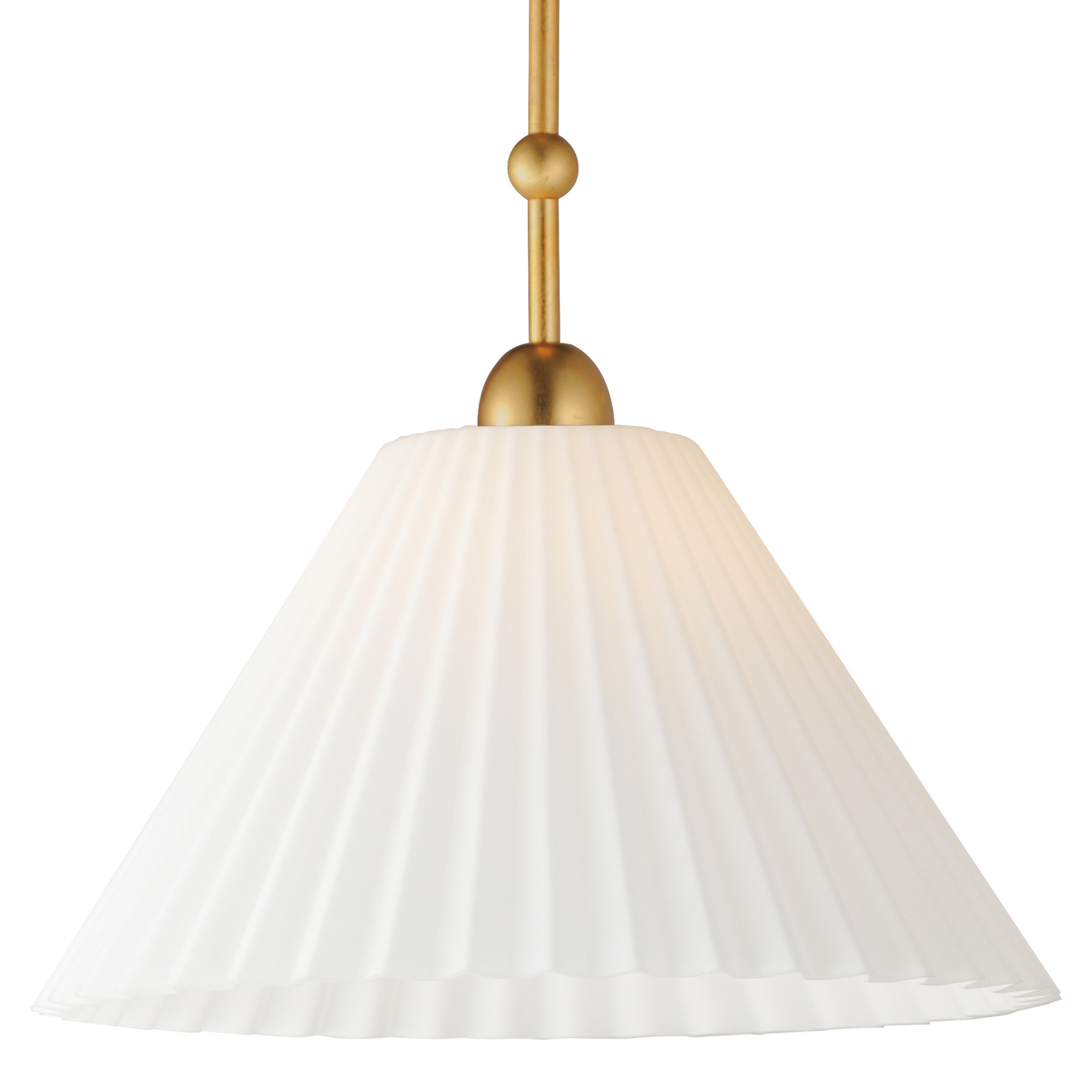 Photos - Chandelier / Lamp MAXIM 18319SW Kismet 20" Wide Pendant with Pleated Glass Shade Gold Leaf Indoor Lighting Pendants 18319SWGL