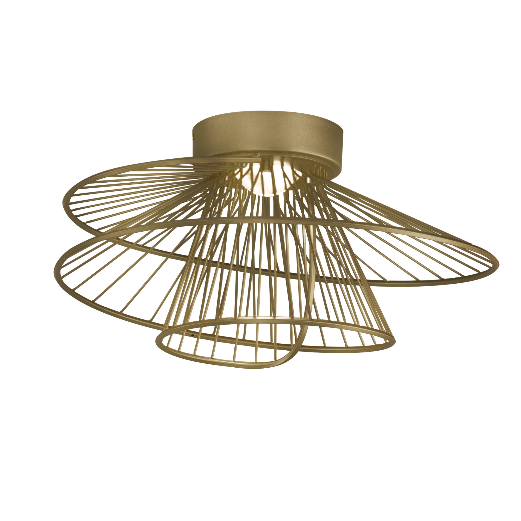 Photos - Chandelier / Lamp MAXIM 24170 Zeta 20" Wide LED Flush Mount Ceiling Fixture Natural Aged Brass Indoor Lighting Ceiling Fixtures Flush Mount 24 