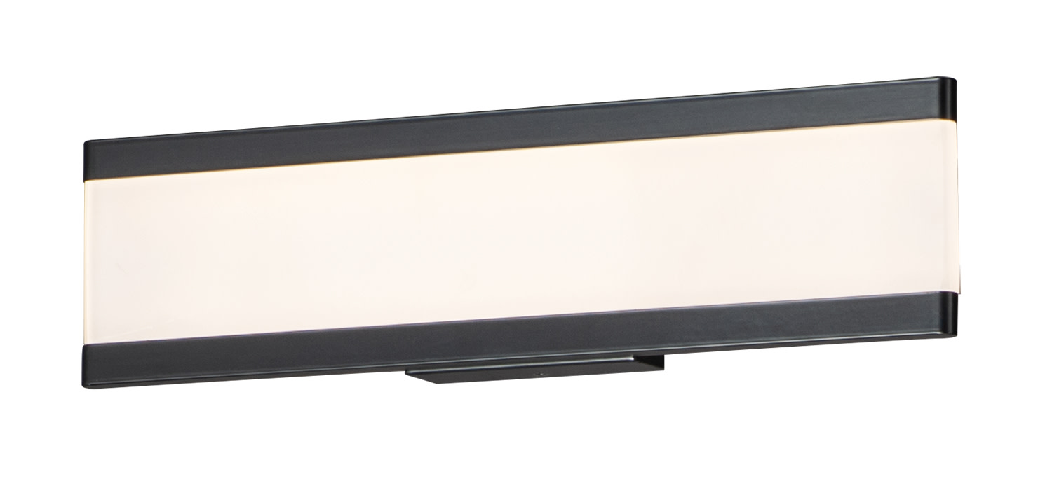 Photos - Chandelier / Lamp MAXIM 24752FT Visor 18" Wide Integrated LED Bath Bar Black Indoor Lighting Bathroom Fixtures Bath Bar 24752FTBK 