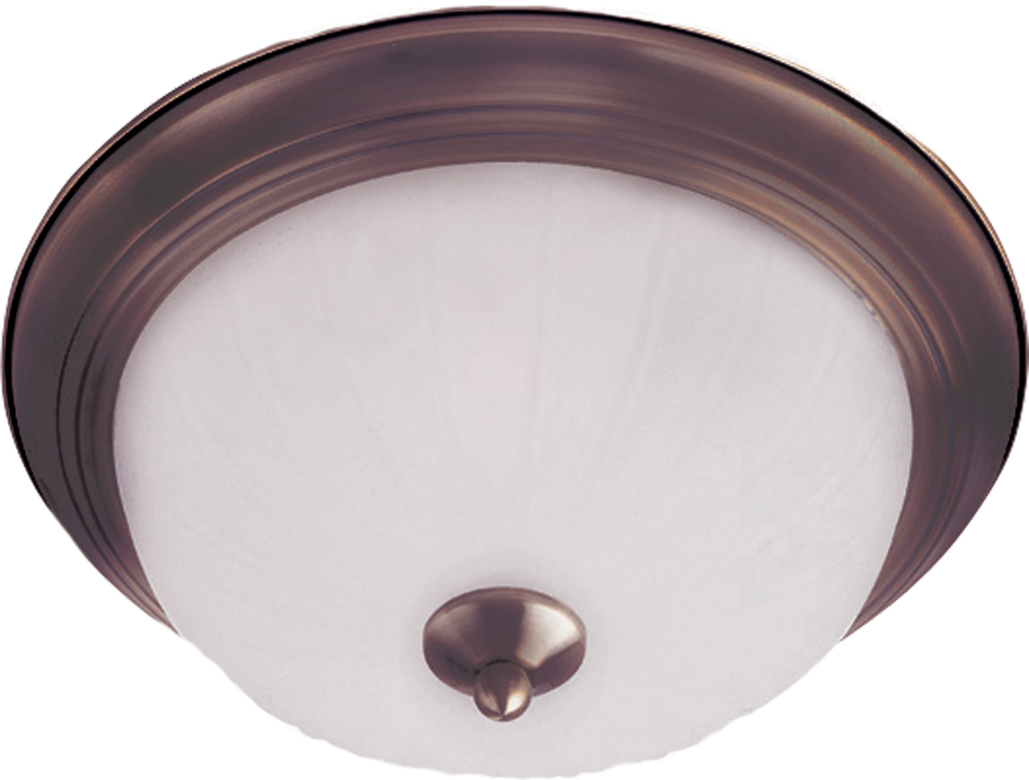 Photos - Chandelier / Lamp MAXIM 5831 Essentials 13" Wide 2 Light Ceiling Light Oil Rubbed Bronze / Frosted Glass Indoor Lighting Ceiling Fixtures Flus