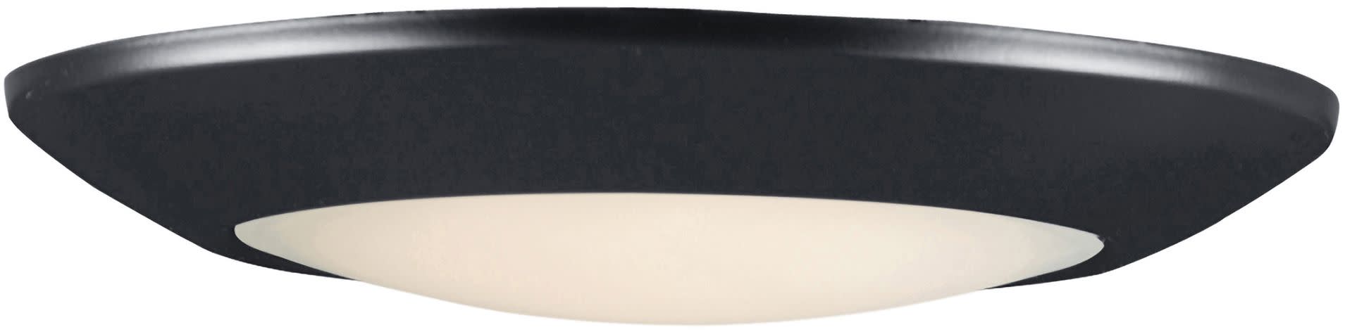Photos - Floodlight / Street Light MAXIM 87643WT Diverse 8" Wide LED Flush Mount Bowl Outdoor Ceiling Fixture -3000K Black Outdoor Lighting Ceiling Fixtures Fl 