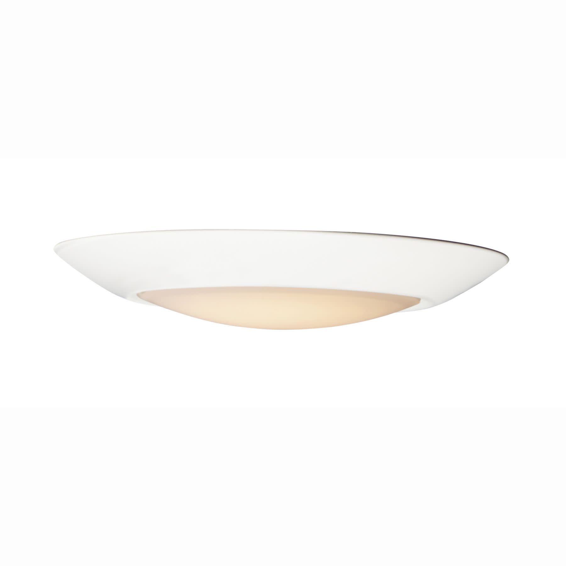Photos - Floodlight / Street Light MAXIM 87643WT Diverse 8" Wide LED Flush Mount Bowl Outdoor Ceiling Fixture -3000K Satin Nickel Outdoor Lighting Ceiling Fixt 