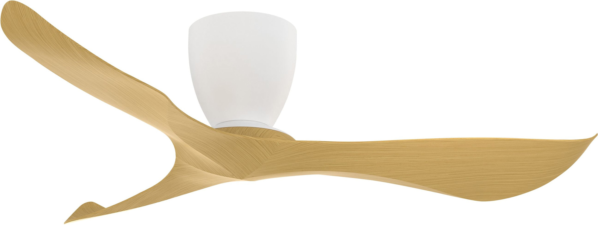 Maxim 88753 Keanu 56" 3 Blade Indoor / Outdoor Ceiling Fan Matte White / Teak Fans Ceiling Fans Outdoor Ceiling Fans