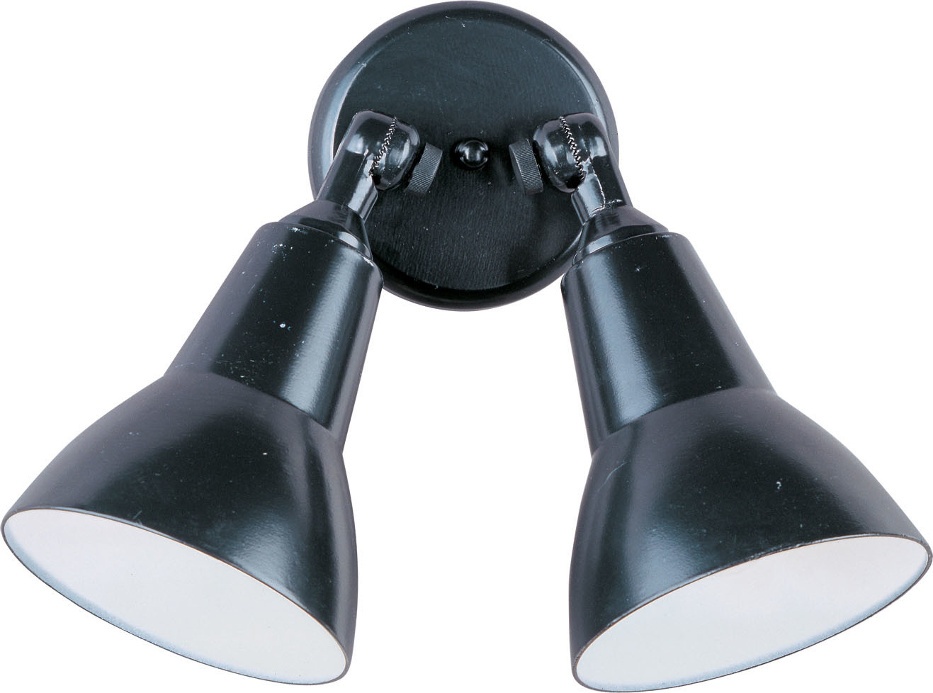 Photos - Floodlight / Street Light MAXIM 92008 Essentials 2 Light Dual Head Flood Light Black Outdoor Lighting Flood Lights Dual Head Flood Light 92008BK 
