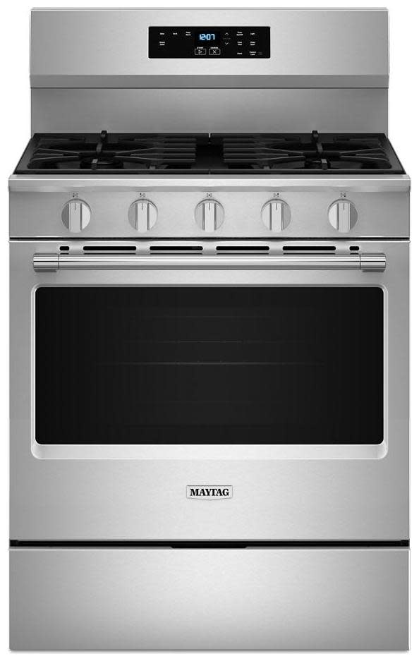 Photos - Cooker Maytag MFGS4030R 30 Inch Wide 5 Cu. Ft. Free Standing Gas Range with Steam Clean Stainless Steel Cooking Appliances Ranges G