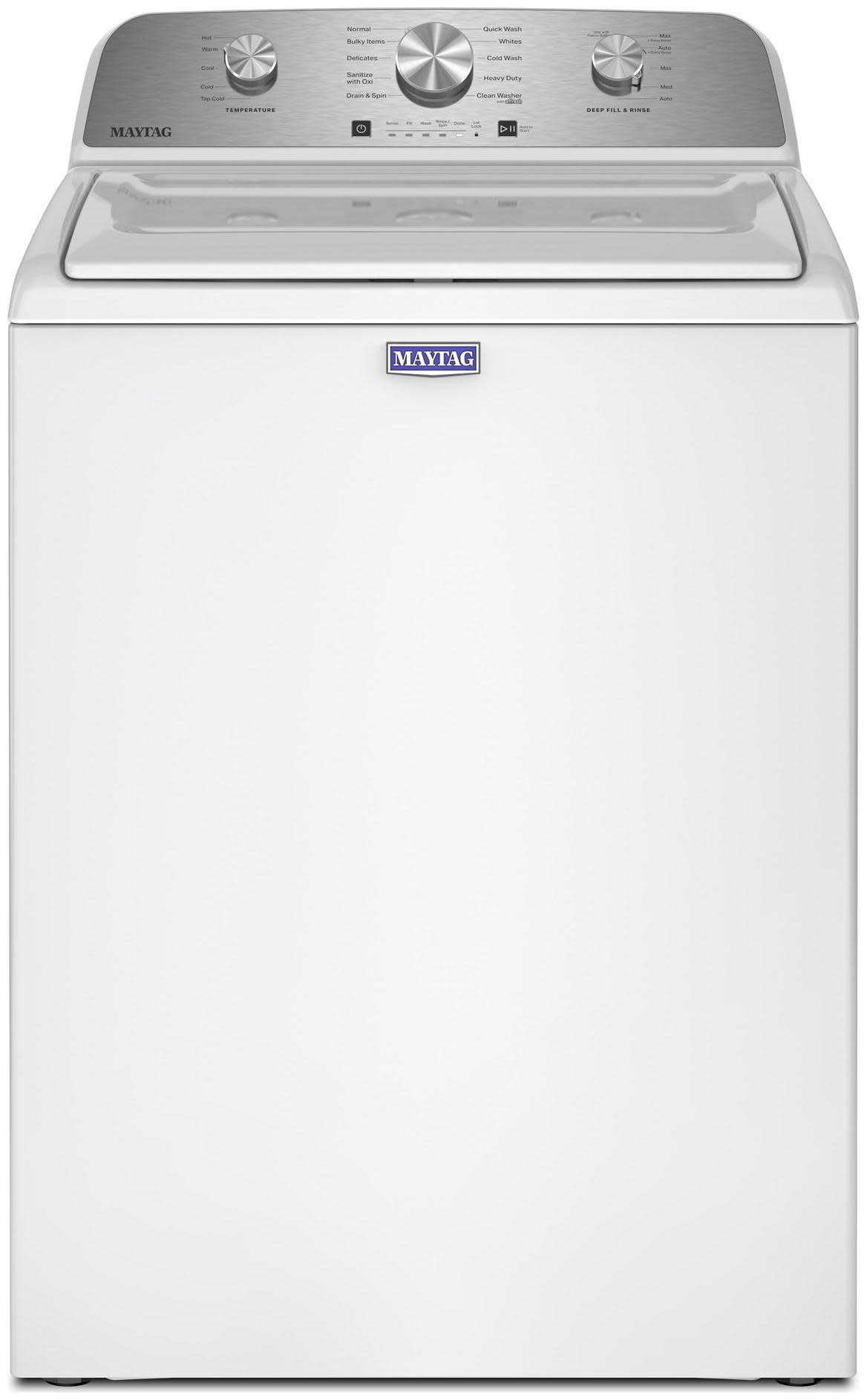 Photos - Washing Machine Maytag MTW4200S 28 Inch Wide 4.3 Cu. Ft. Top Loading White Laundry Appliances s Top Loading W