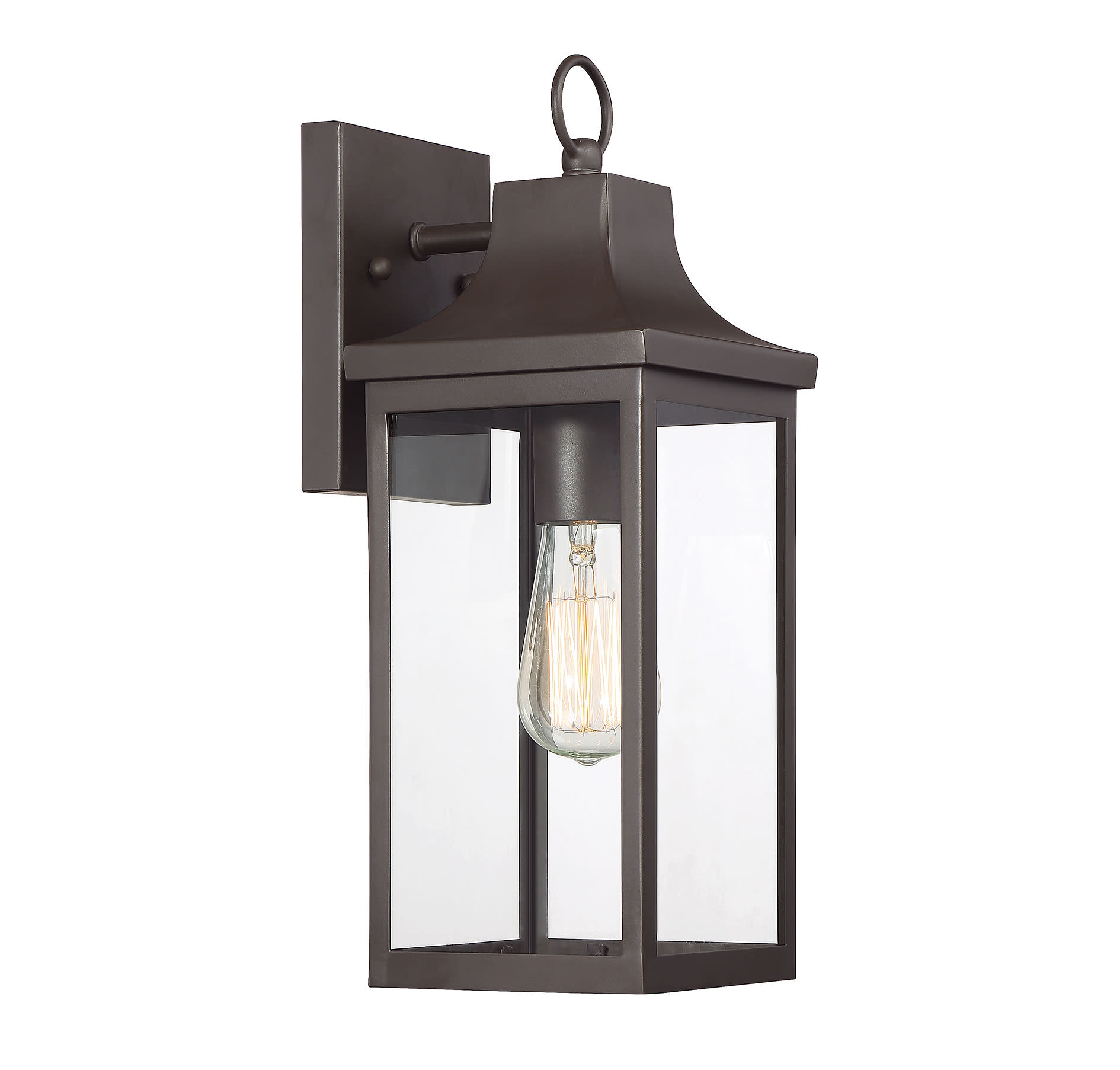 Photos - Floodlight / Street Light Meridian M50024 Single Light 15" Tall Outdoor Wall Sconce Oil Rubbed Bronze Outdoor Lighting Wall Sconces M50024ORB 