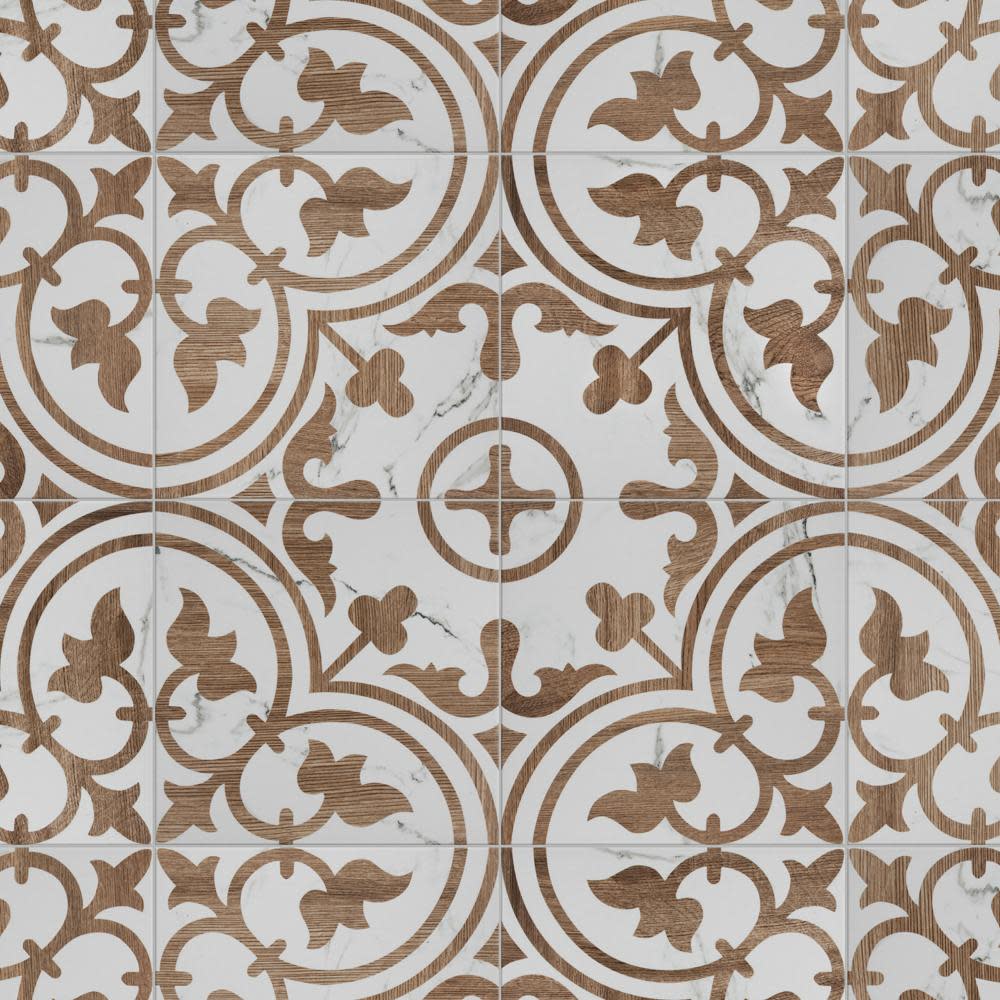 Photos - Tile Arte Merola  FCD10AL Llama  - 10" x 10" Encaustic Floor and Wall  - Matte Visual - Sold by Carton  N (10.88 SF/Carton)