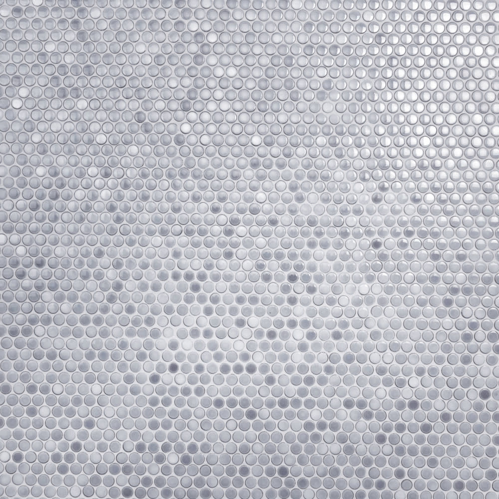 Photos - Tile Penny Merola  FKOMPR-4 Hudson  Round - 1" x 1" Circle  Floor and Wall Mosaic  - Glossy Porcelain Visual - Sold b 