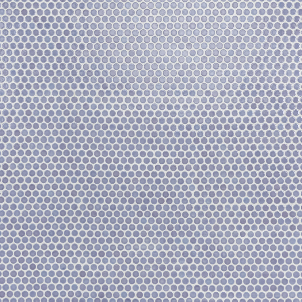 Photos - Tile Penny Merola FKOMPR-4 Hudson Round - 1" x 1" Circle Floor and Wall Mosaic - Glossy Porcelain Visual - Sold b