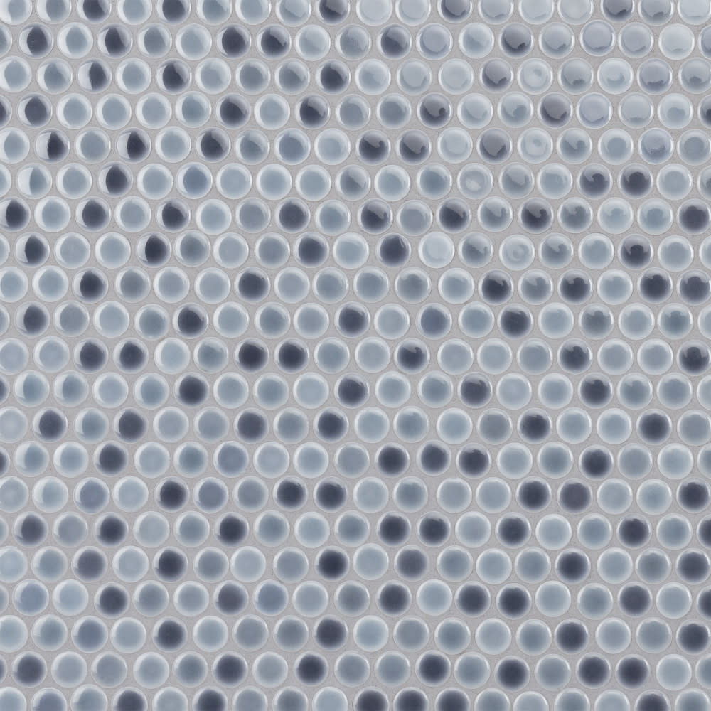 Photos - Tile Penny Merola  FKOMPR-2 Hudson  Round - 12" x 13" Floor and Wall  - Satin Visual - Sold by Carton  Sti (10.5 SF/Carton)
