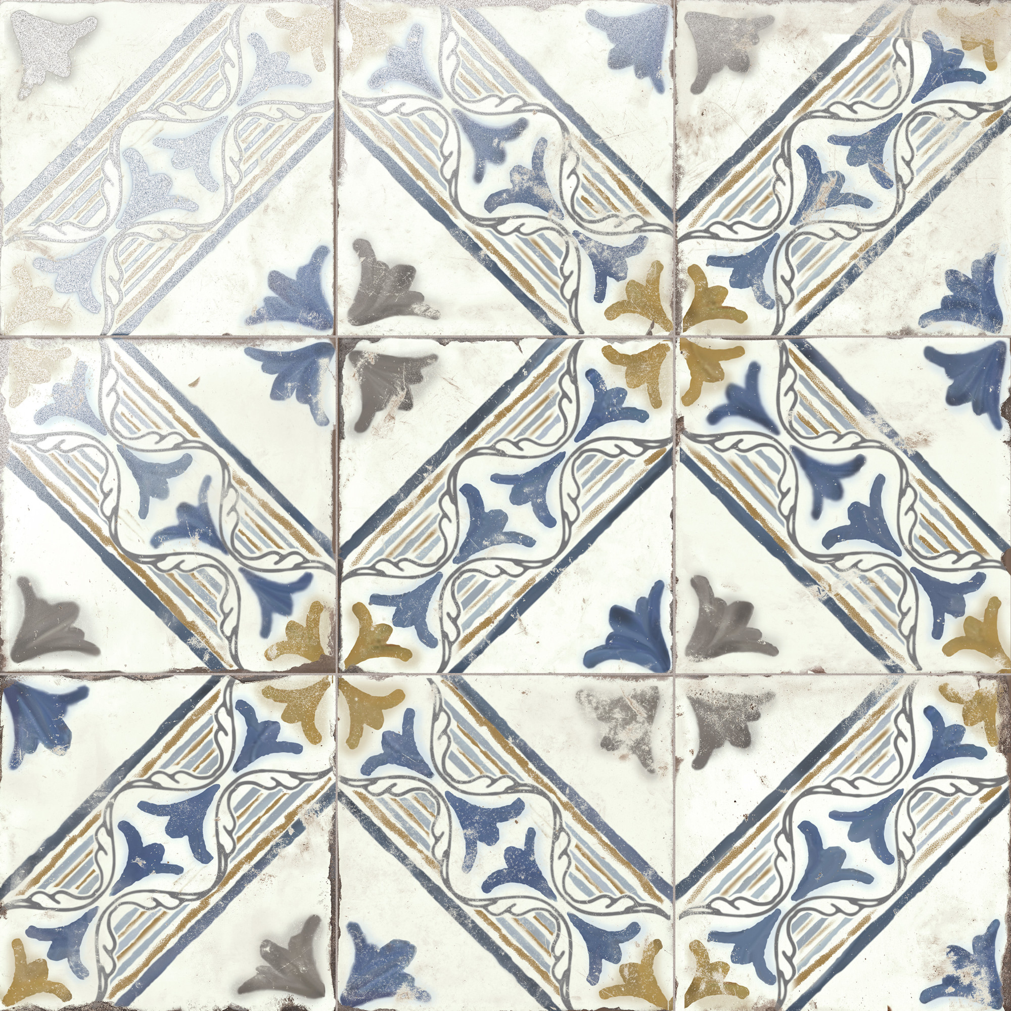 Merola Tile FND8M Magnolia - 8" x 8" Floor and Wall Tile - Satin Visual - Sold by Carton (5.6 SF/Carton) Lina Flooring Tile