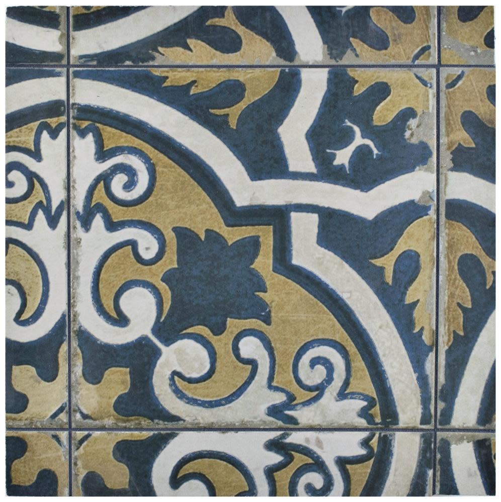 Merola Tile FPECAFS2 Kings Original - 18" x 18" Square Wall Tile - Textured Visual - Sold by Carton (10.95 SF/Carton) Canarsie Flooring Tile