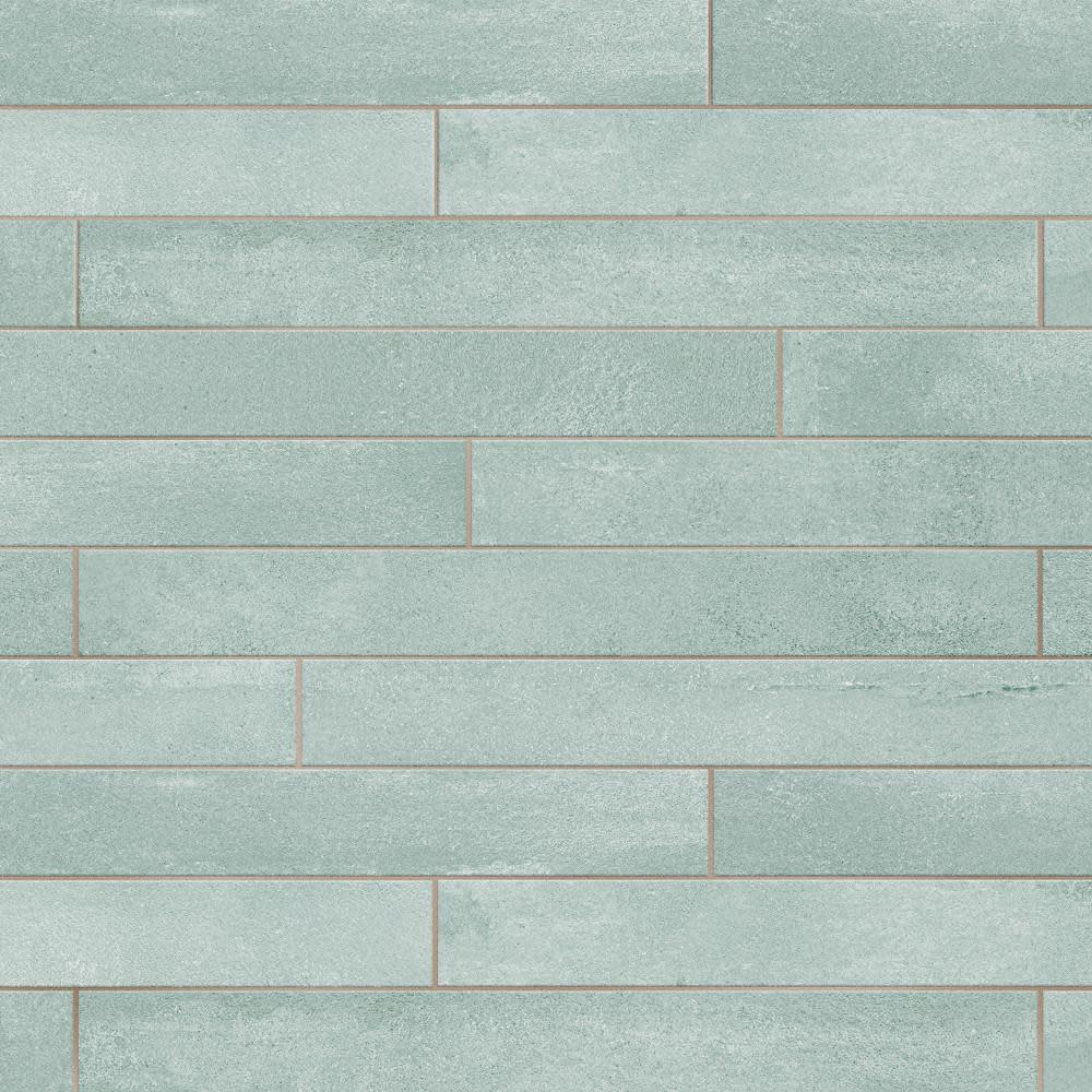 Photos - Tile Brick Merola  FRN18TU Tucson - 2" x 18"  Floor and Wall  - Matte Visual - Sold by Carton  Seawater Fl (8.29 SF/Carton)