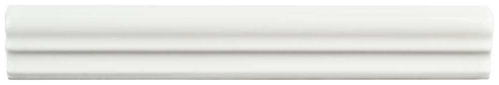Photos - Tile Merola  WCVRGM Blanco 8" x 1" Matte Ceramic Thin-Set  Chair Rail - Sold by Piece  Brillo Zen Flooring(0.66 LF/Piece)