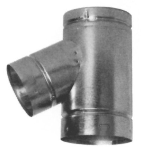 Photos - Air Vent Cover / Duct GAS Metalbest 6RV-4FY RV 6" x 4" Type B  Vent Fixed Wye Galvanized Vent Pipe Type B Wye 106134 