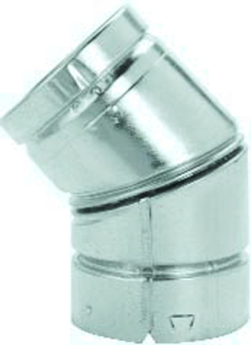 Photos - Air Vent Cover / Duct GAS Metalbest 7RV-EL45 RV 7" Type B  Vent 45 Degree Adjustable Elbow Aluminum Vent Pipe Type B Elbow 107215 
