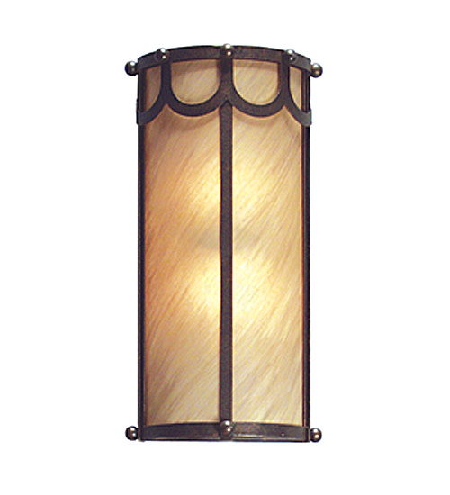 Meyda Tiffany 118184 Carousel 2 Light 14" Tall Wall Sconce Gilded Tobacco Indoor Lighting Wall Sconces