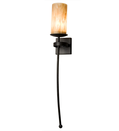 Meyda Tiffany 138131 Bechar 28" Tall Wall Sconce Chestnut Indoor Lighting Wall Sconces
