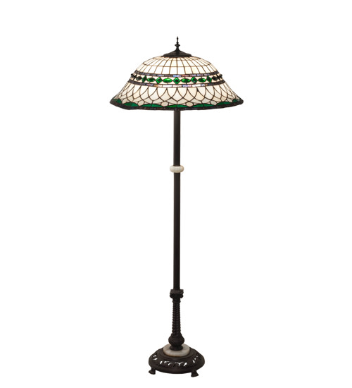 Photos - Chandelier / Lamp Tiffany Meyda  189107  Roman 3 Light 62" Tall Buffet Floor Lamp Mahogany Bronze Lamps Floor Lamps 