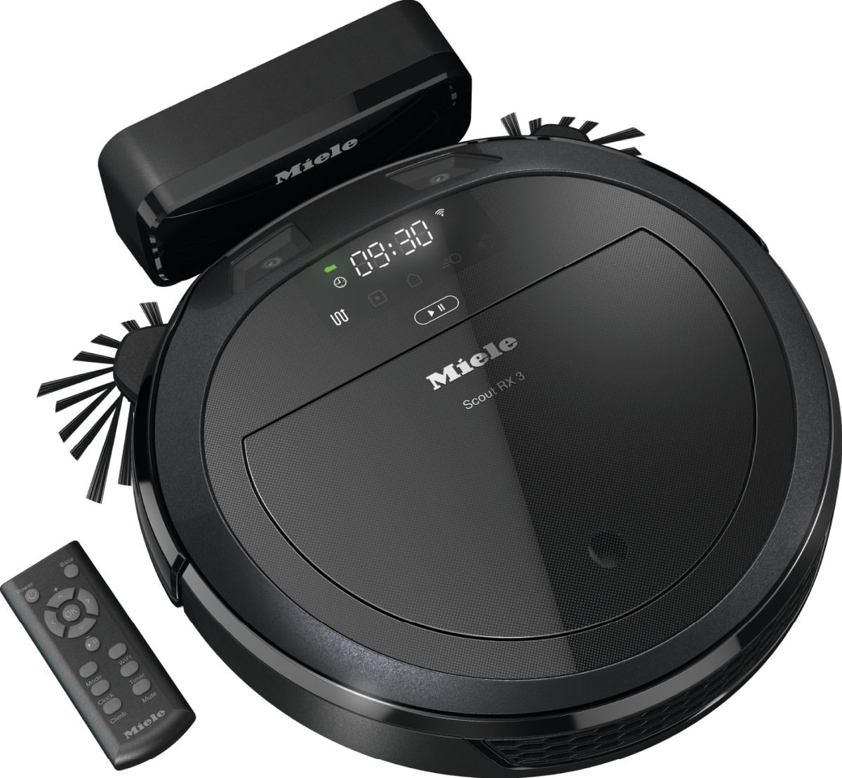 Miele 11830120 Scout RX3 Robot Vacuum Cleaner Obsidian Black Floor Care Appliances Vacuum Cleaners Robot Vacuums